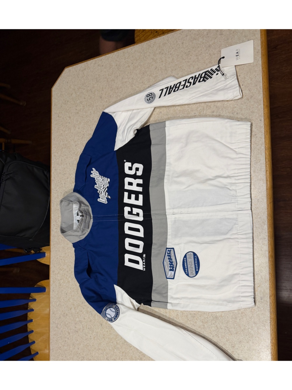 NWT - Women’s WEAR by Erin Andrew’s Los Angeles Dodgers Racing Full-Zip Jacket